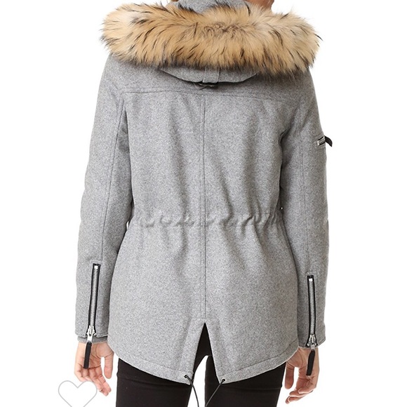 SAM. Mini Delancey fur trim coat S - Picture 7 of 8